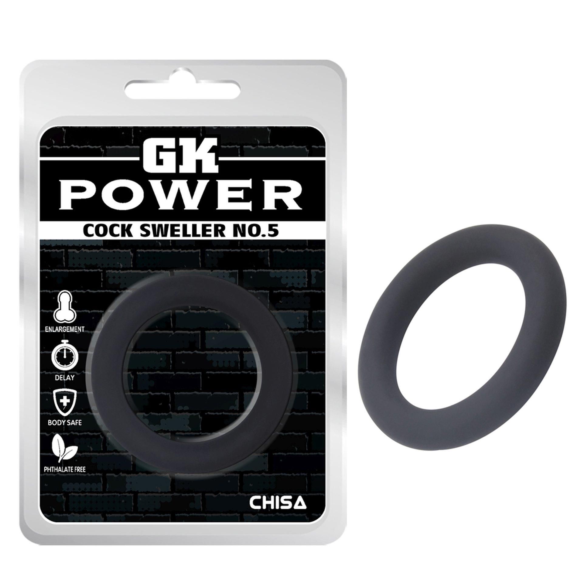 Эрекционное кольцо GK Power Cock Sweller No.5 (черный)