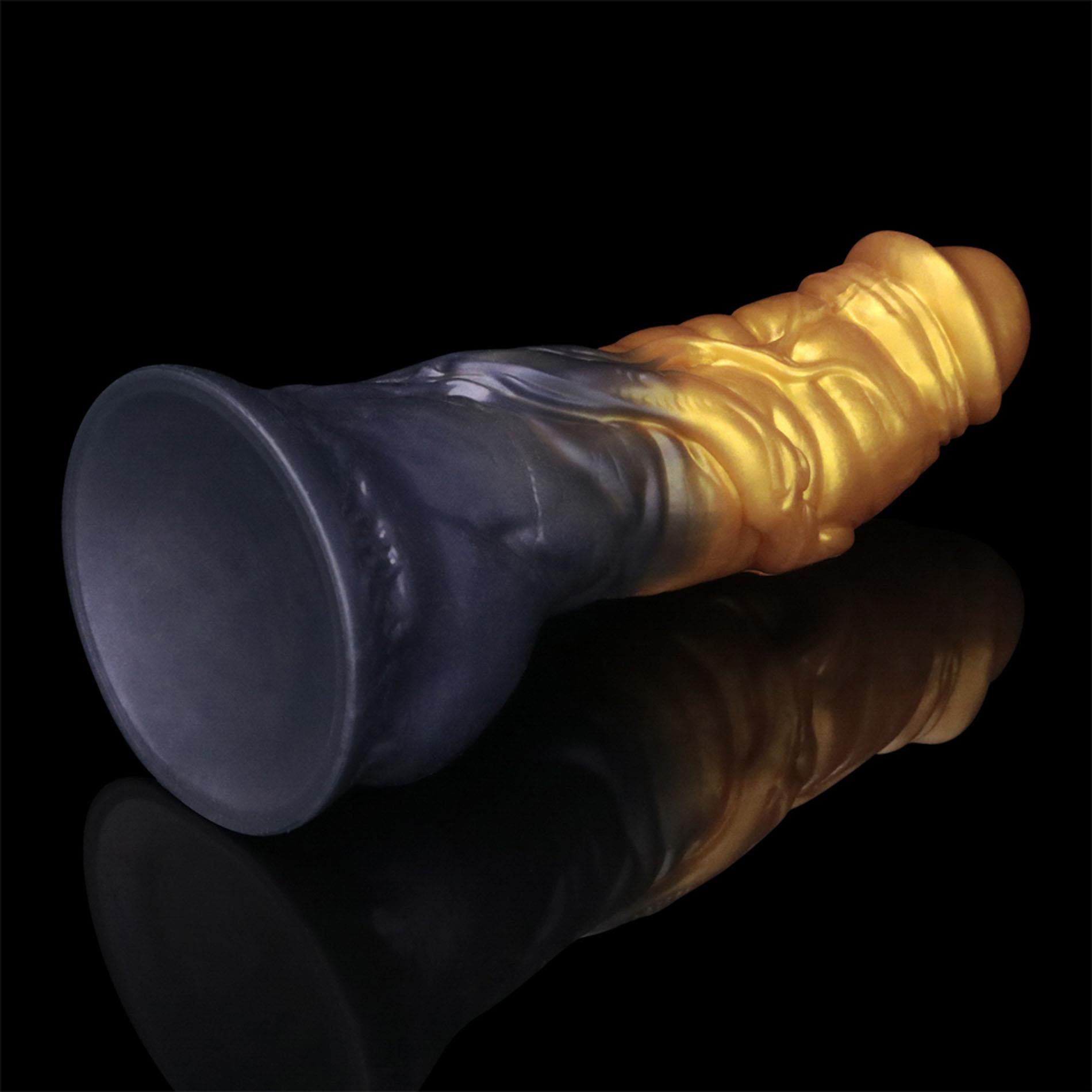 Фаллоимитатор Lovetoy Dual Density 7.5’’, 19 см (золотой)
