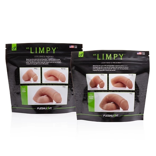 Маленький мягкий фаллоимитатор Fleshlight Limpy Small, 9 см (телесный)