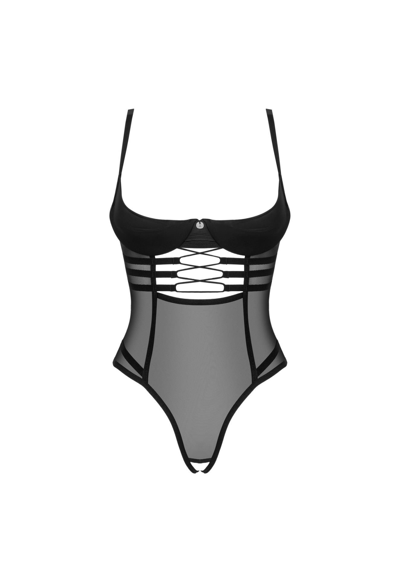 Боди Obsessive Roxelia, XS/S (черный)