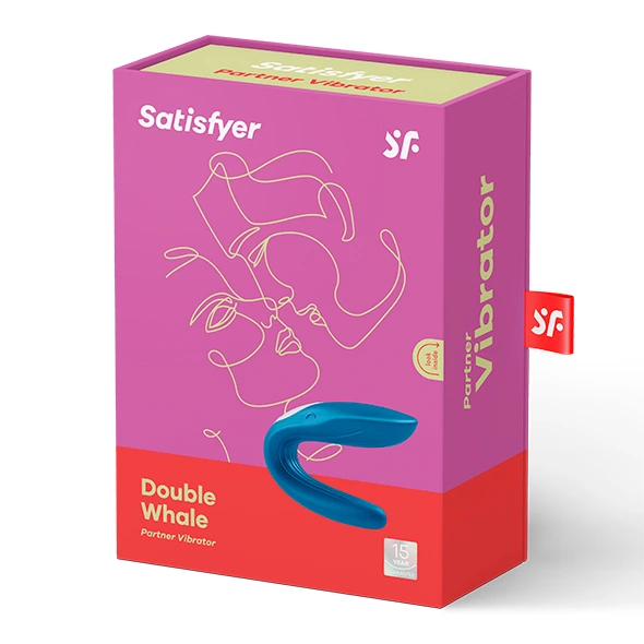 Вибратор Satisfyer Partner Whale, 8,7 см (синий)