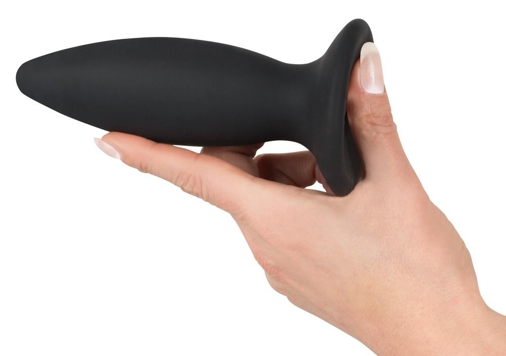 Анальна пробка Black Velvets Rechargeable Plug Small, 11 см (чорний)