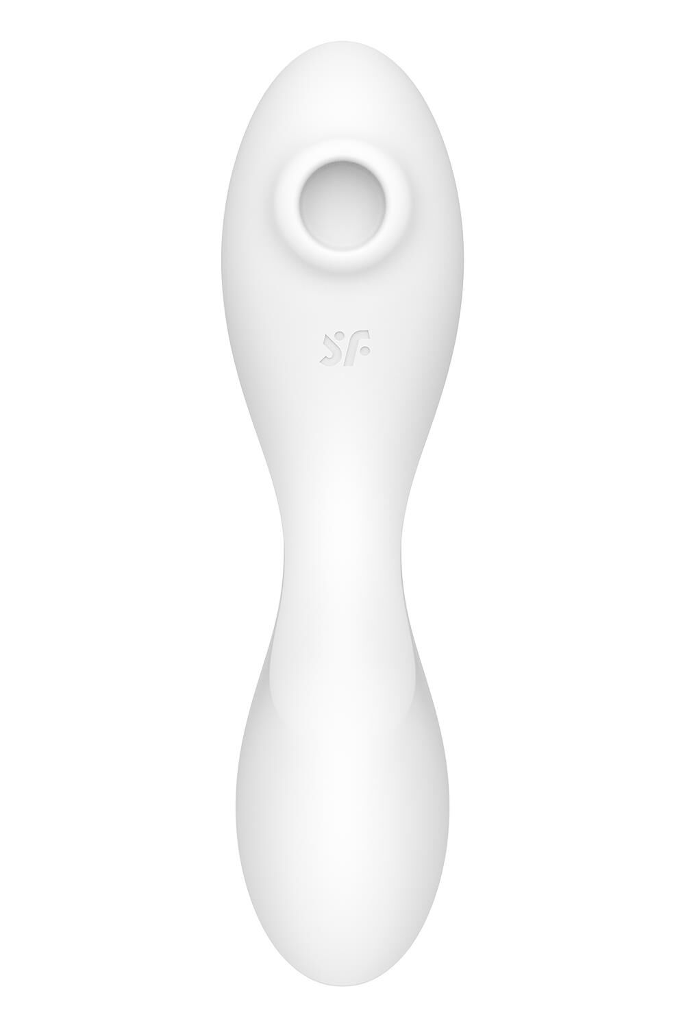 Вакуумный стимулятор клитора с вибрацией Satisfyer Curvy Trinity 5+ (белый)