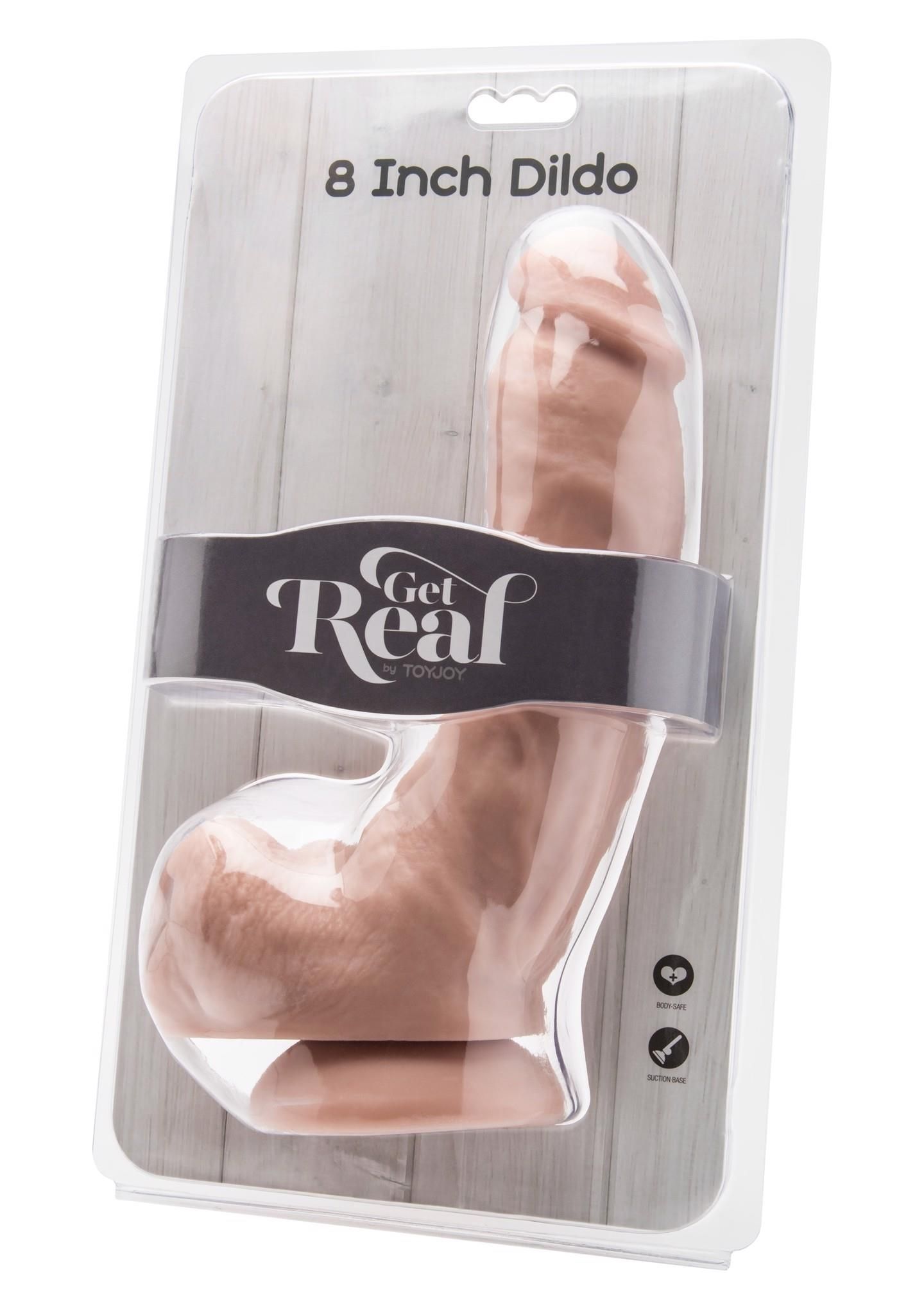 Вагинальный фаллоимитатор Get Real ToyJoy, 20,5 см (телесный)