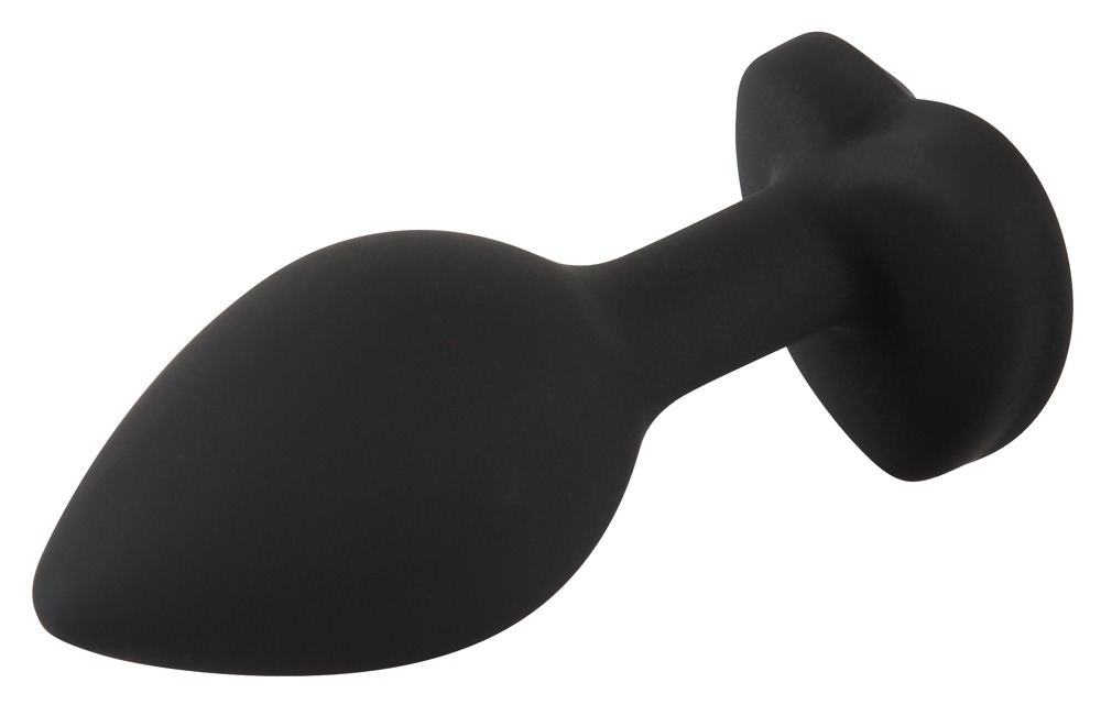 Korek analny Silicone Butt Plug, 7.3 cm (czarny)
