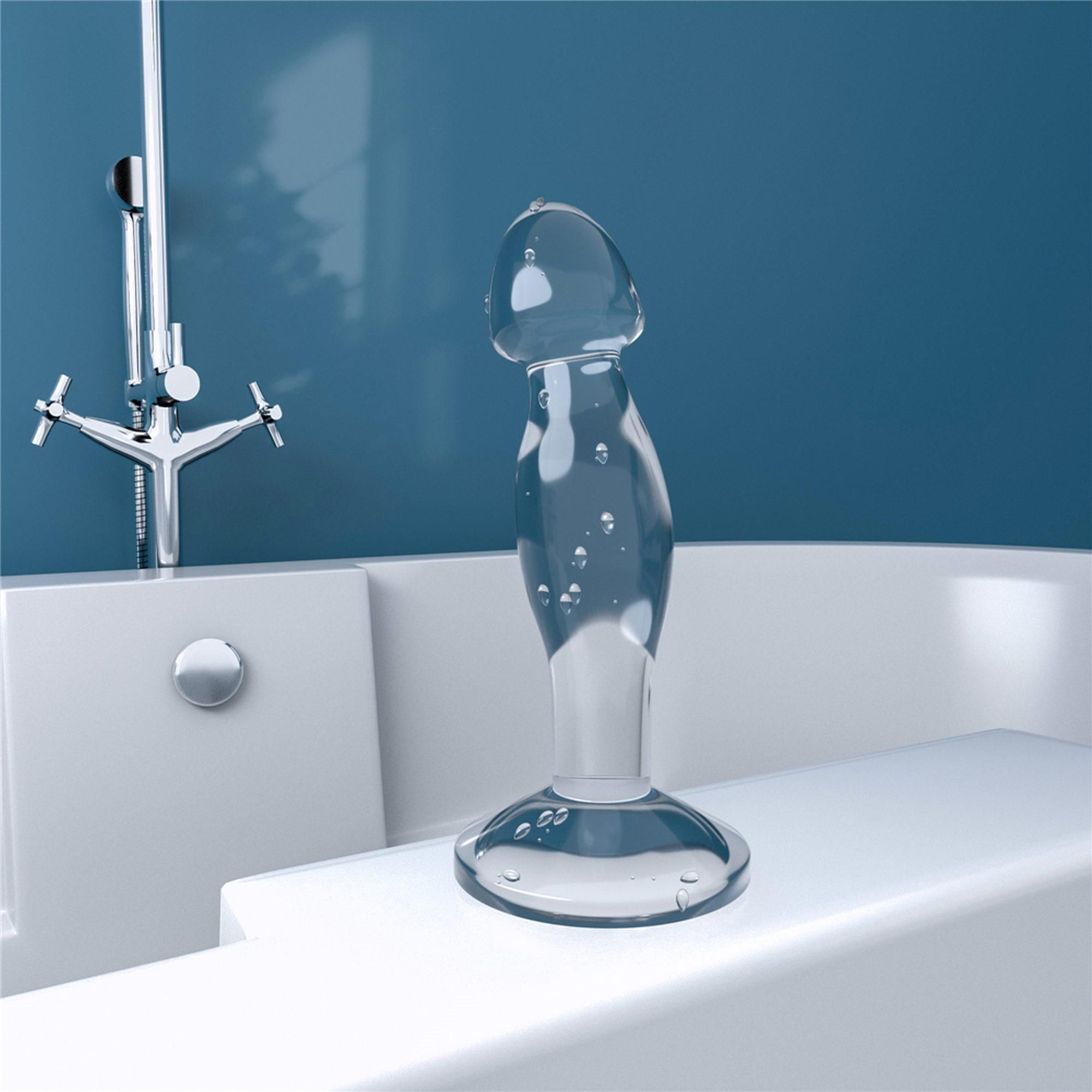 Korek analny LoveToy Flawless, 16,5 cm (przezroczysty)