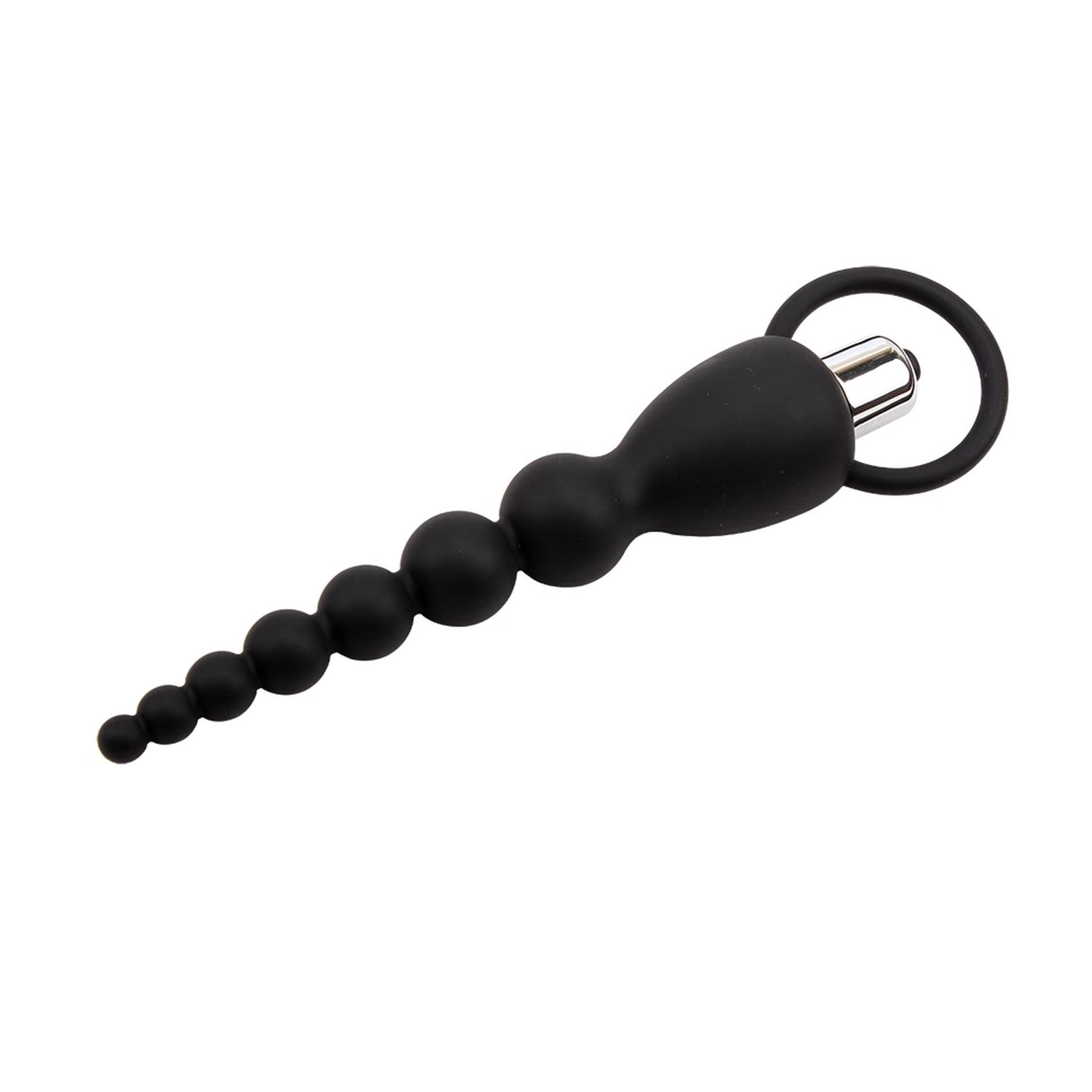 Анальная цепочка Black Mont Elite Power Beads, 19.5 см (черный)