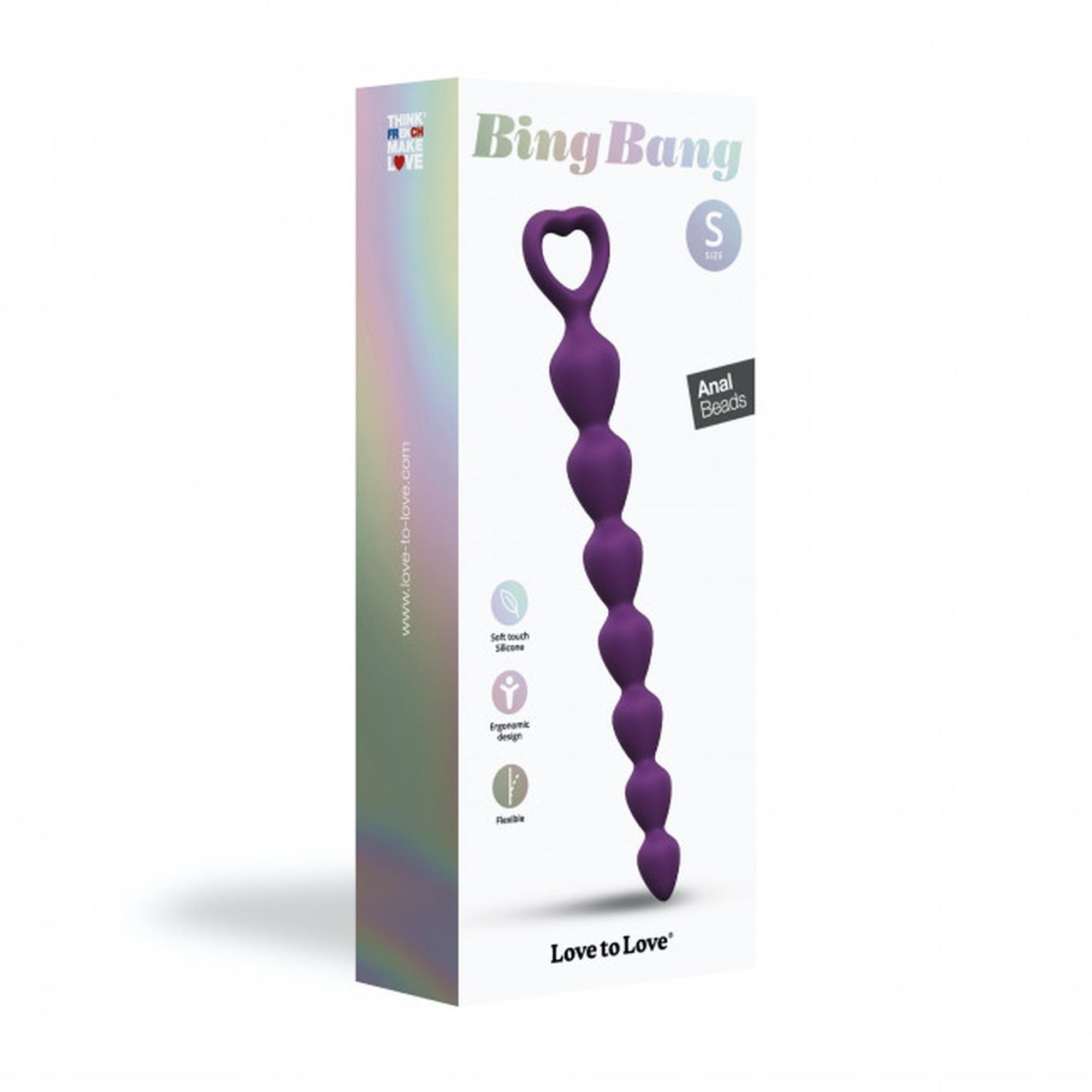 Анальний ланцюжок Love To Love Bing Bang S, 18 см (фіолетовий)