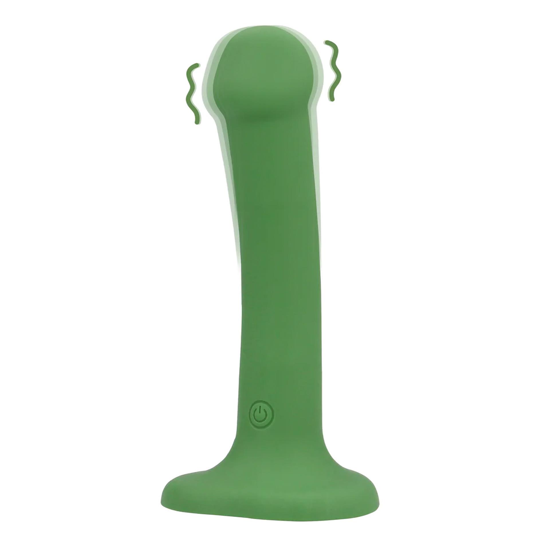 Фаллоимитатор Loveline Non-Phallic, 16.5 см (зеленый)