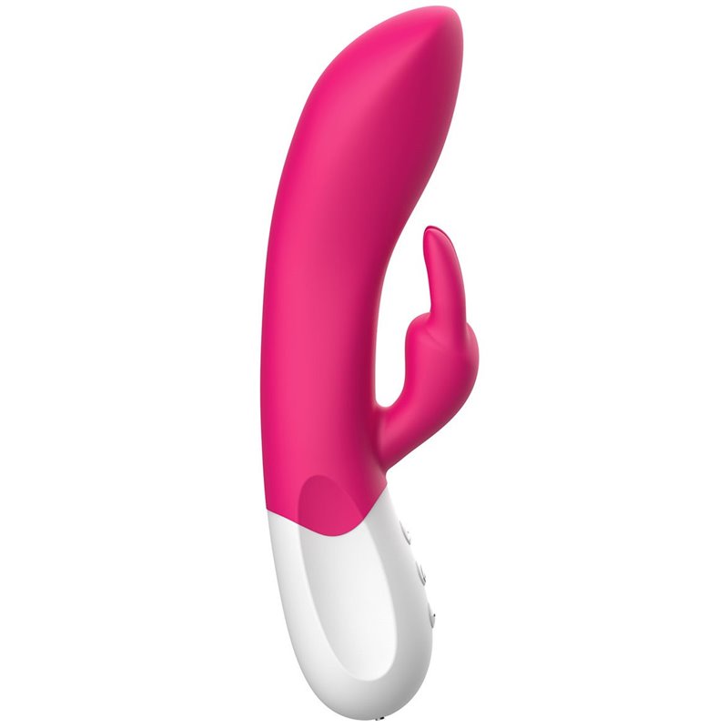 Вибратор-кролик Liebe Pleasure Toys Mighty Rechargeable Rabbit, 21.5 см (розовый)