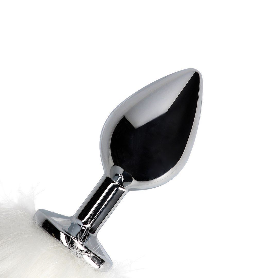 Korek analny Ouch! Fox Tail, 42.5 cm (biały)