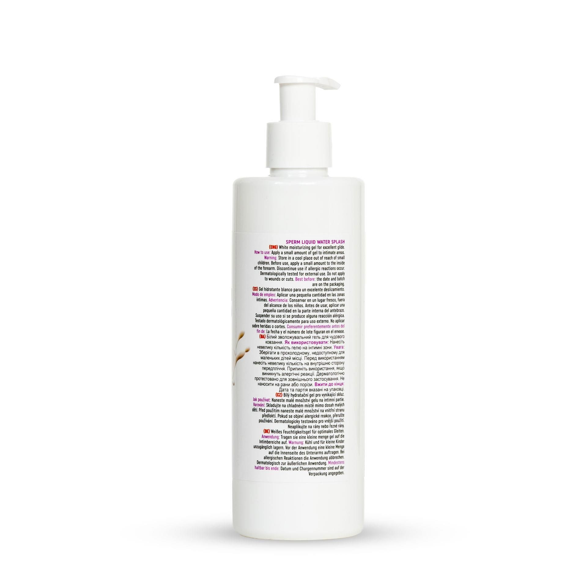 Лубрикант на водной основе MyLove Sperm Liquid Water Splash, 300 мл
