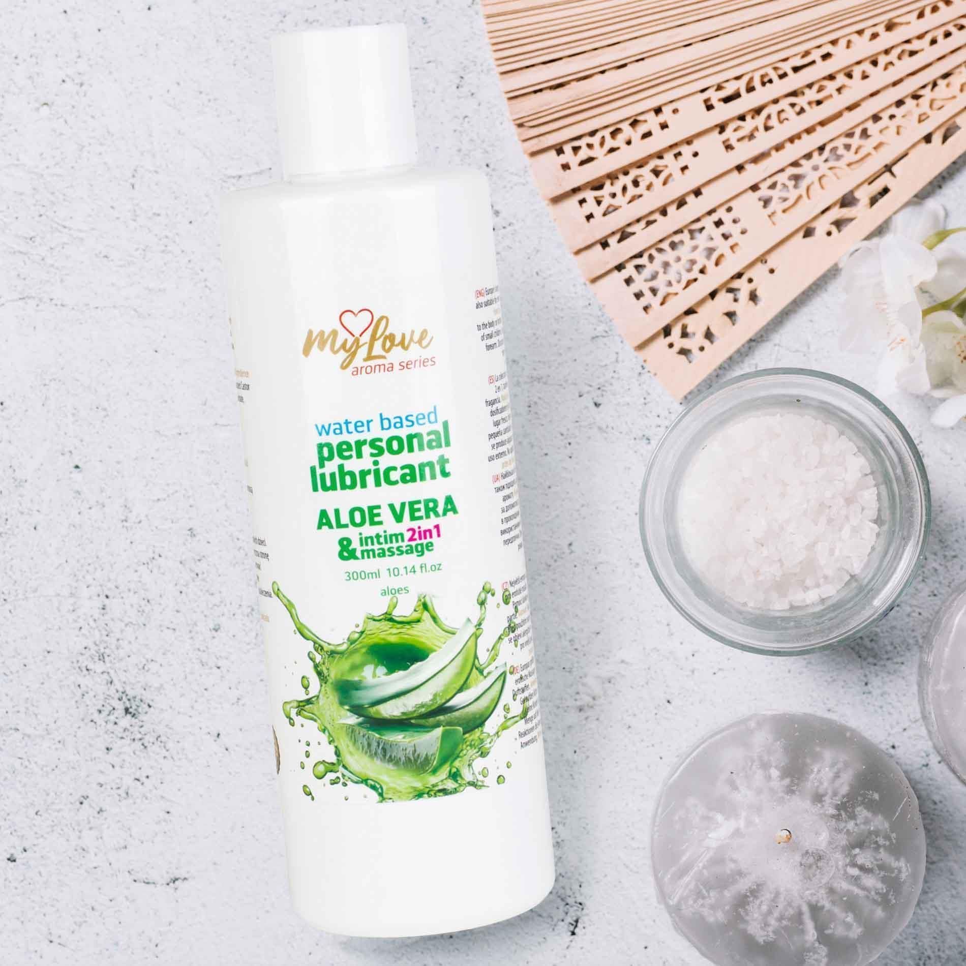 Лубрикант MyLove Aroma Series Intim&Massage 2in1 Aloe Vera, 300 мл