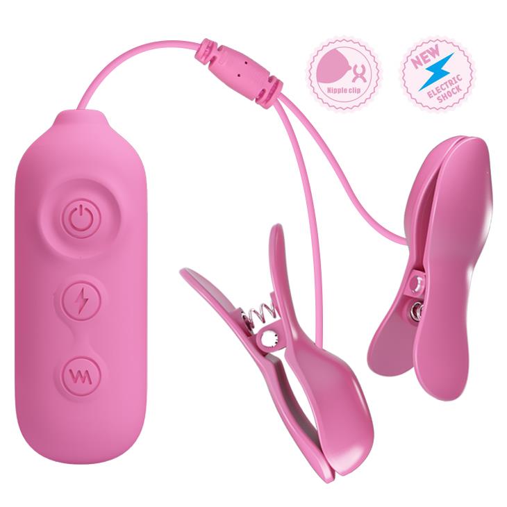 Зажимы для сосков Pretty Love Nipple Clips Romantic Wawe II, (розовый)