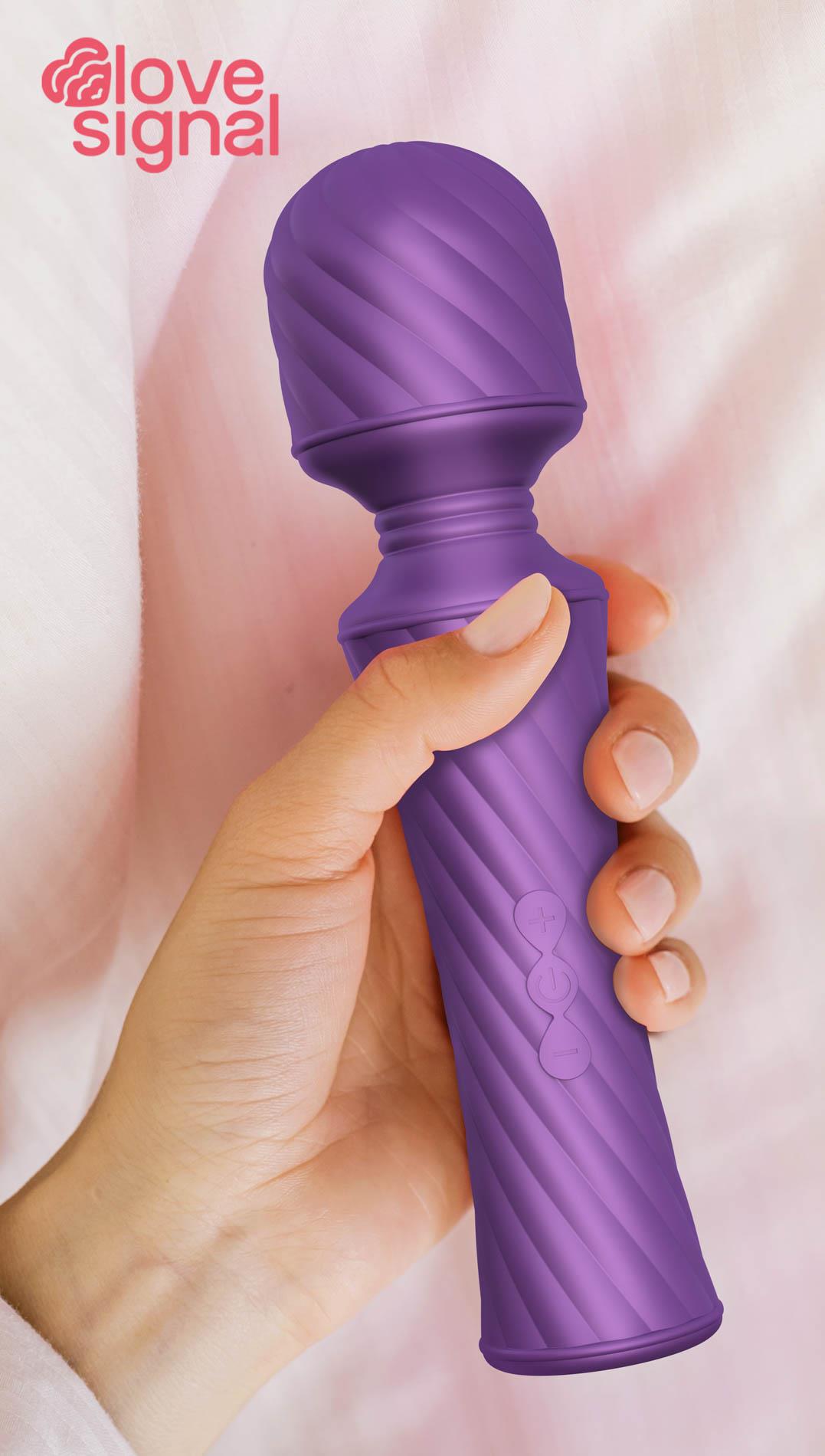 Wibromasażer Dream Toys Buzzing Wand, 20 cm (fioletowy)