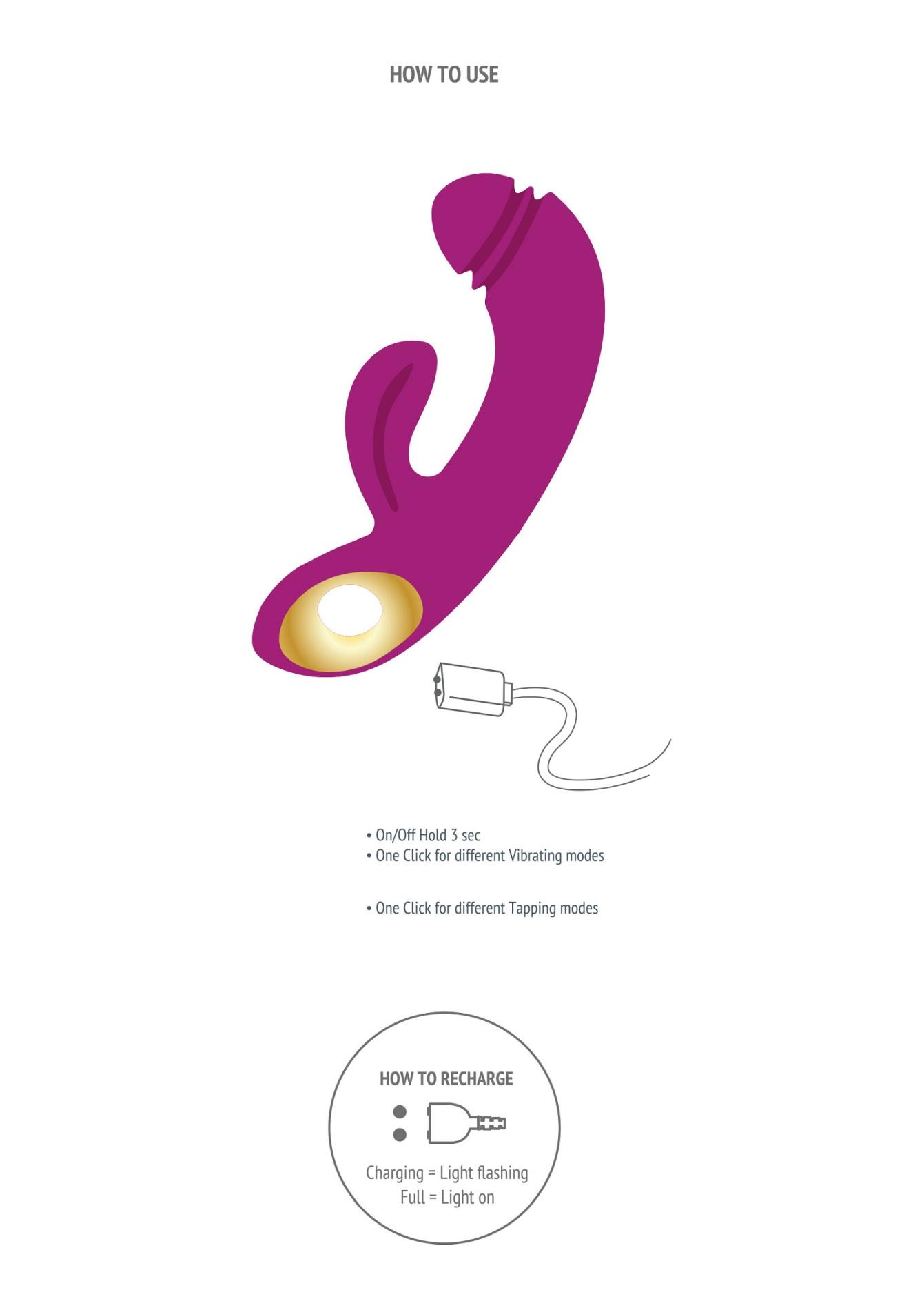 Вибратор-кролик Xocoon Harmony DualTouch G-spot, 16.5 см (фиолетовый)
