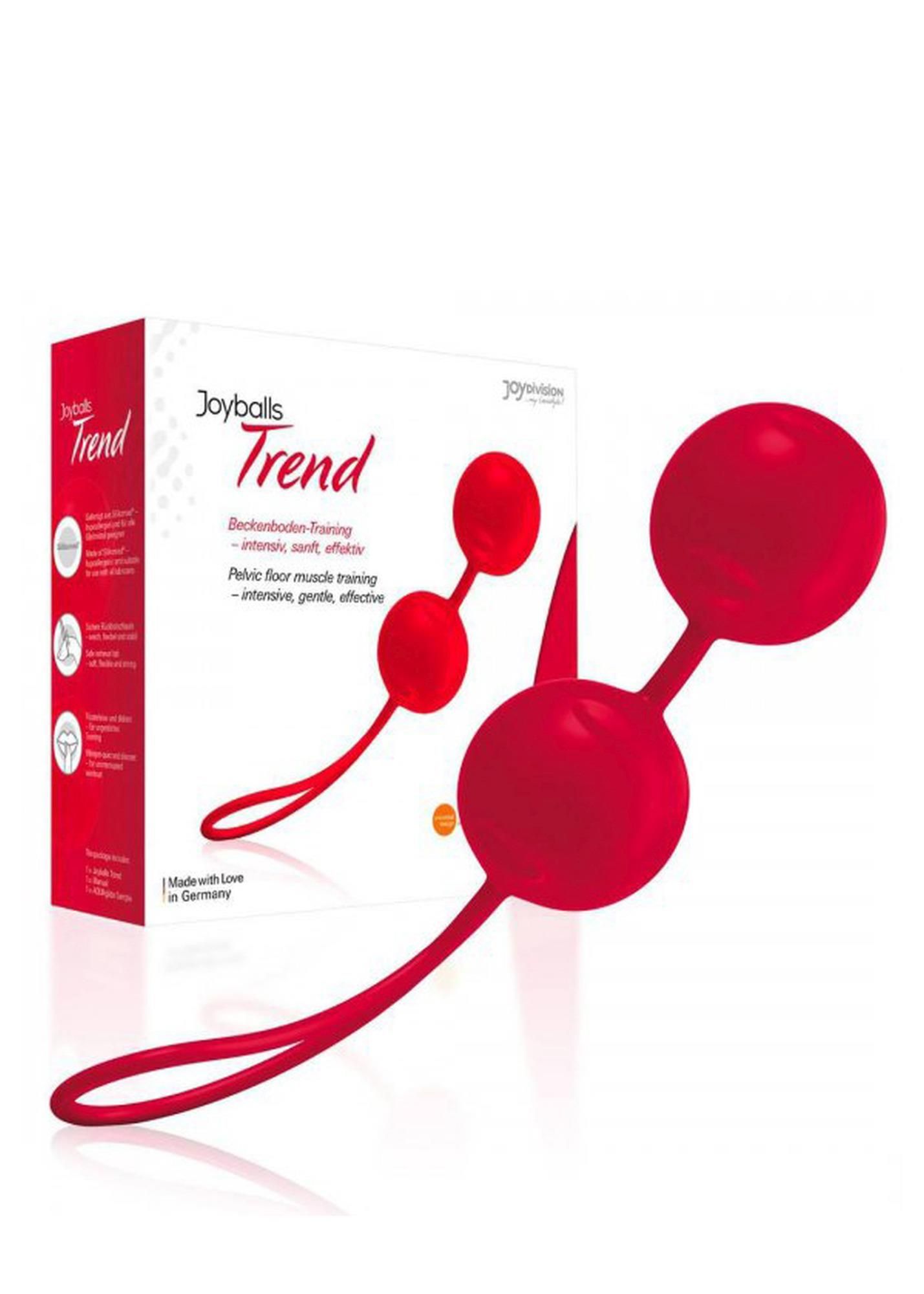 Вагинальные шарики Joy Division Joyballs Trend, 18 см (красный)