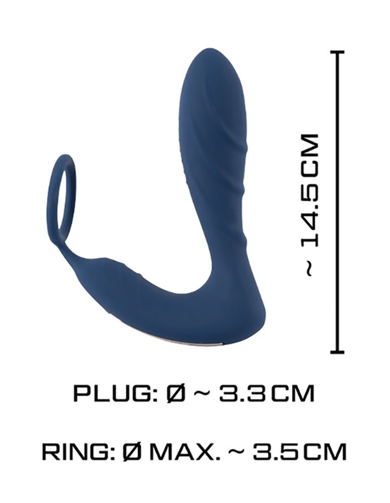 Стимулятор простаты You2Toys Prostate Plug, 14.5 см (синий)
