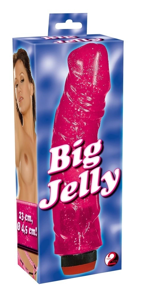 Вибратор You2Toys Big Jelly, 23 см (розовый)