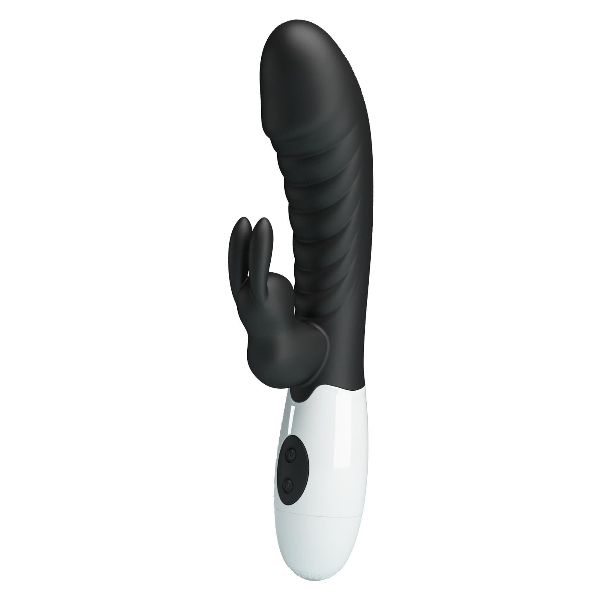 Wibrator królik Pretty Love Naughty Bunny, 19.8 cm (czarny)