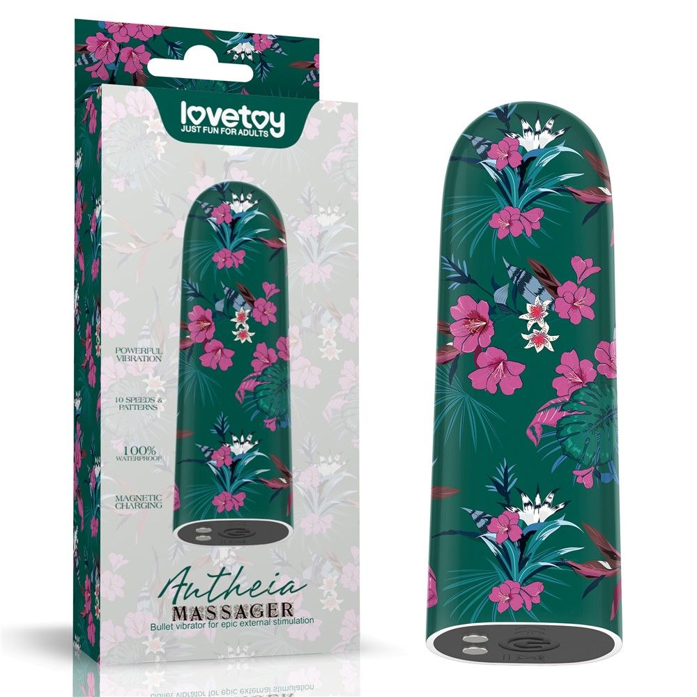 Вібратор для клітора LoveToy Antheia Massager, 8.5 см (зелений)