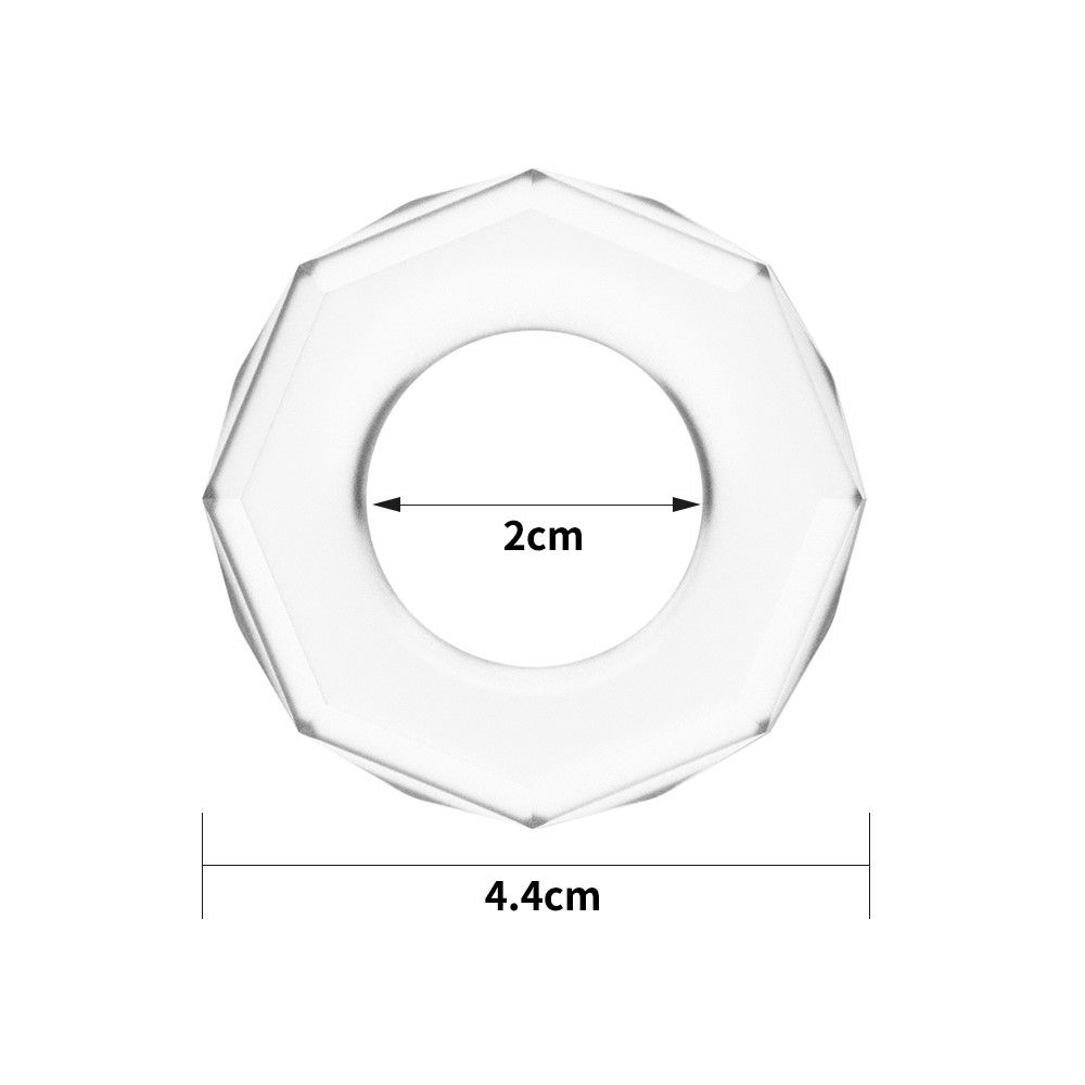 Эрекционное кольцо Lovetoy Power Plus Cock Ring Series (прозрачный)