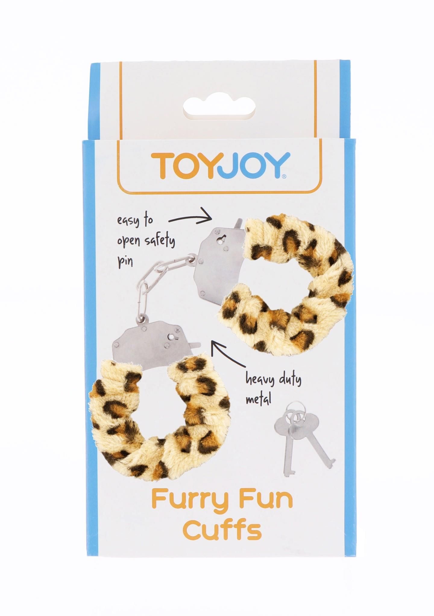 Наручники Furry Fun Cuffs, 28 см (леопардовий)