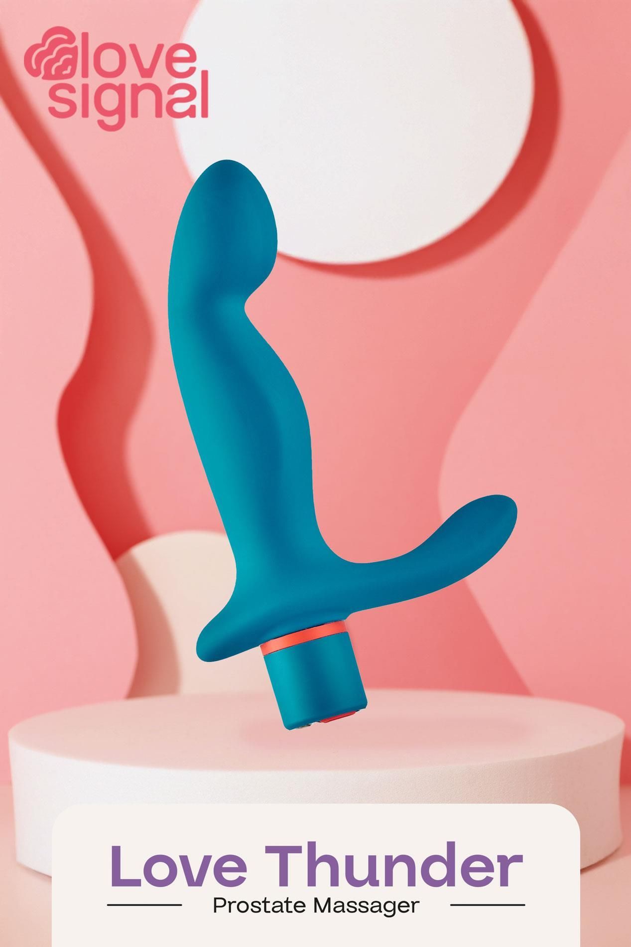 Kork analny Dream Toys Love Thunder, 15 cm (niebieski)