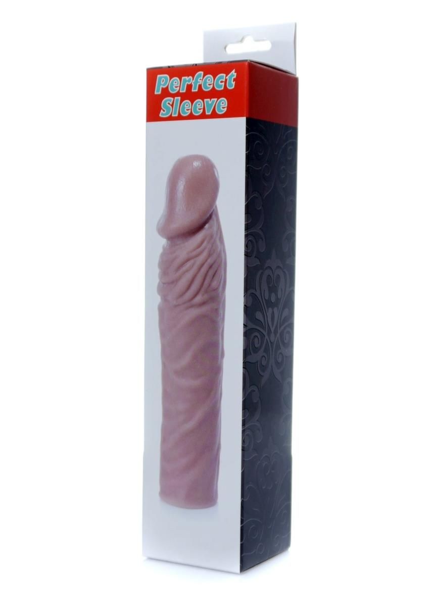 Удлиняющая насадка на пенис Boss Perfect Sleeve Mulatto, 19 см (коричневый)