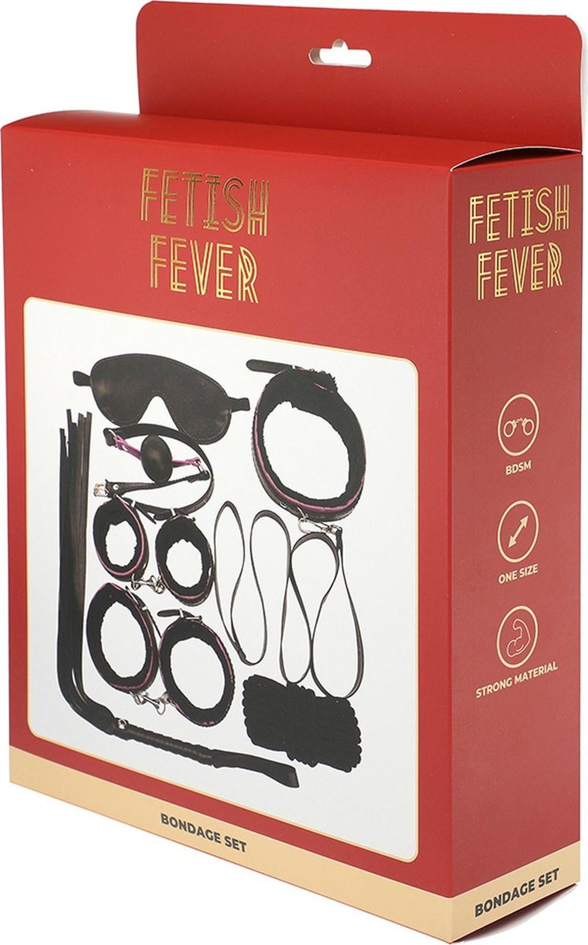 BDSM набор Fetish Fever Bondage Set, 7 шт (черный)