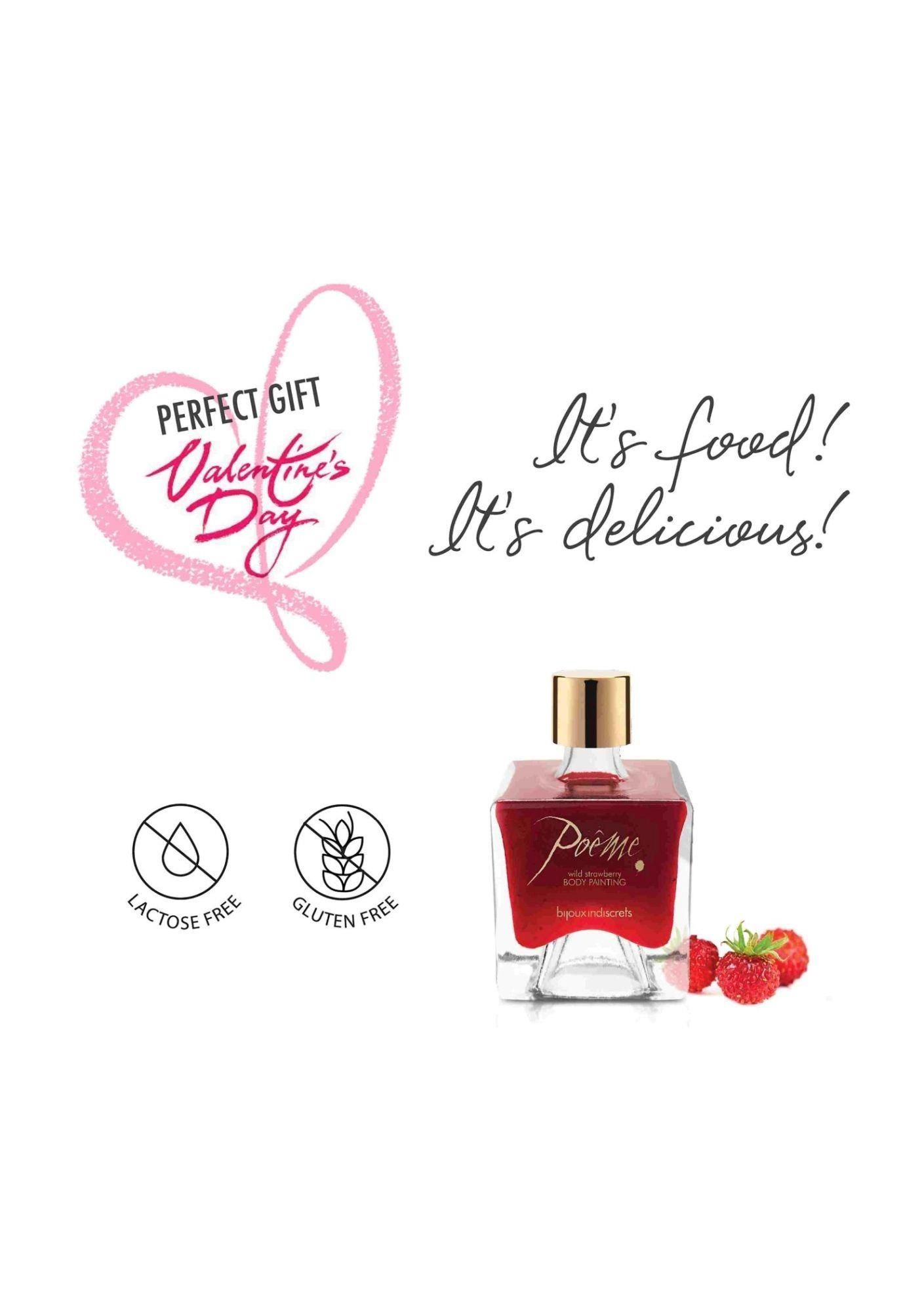 Краска для тела Bijoux Indiscrets Poême клубника, 50 г