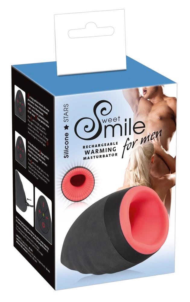 Мастурбатор многофункциональный Sweet Smile Rechargeable Warming (красный)