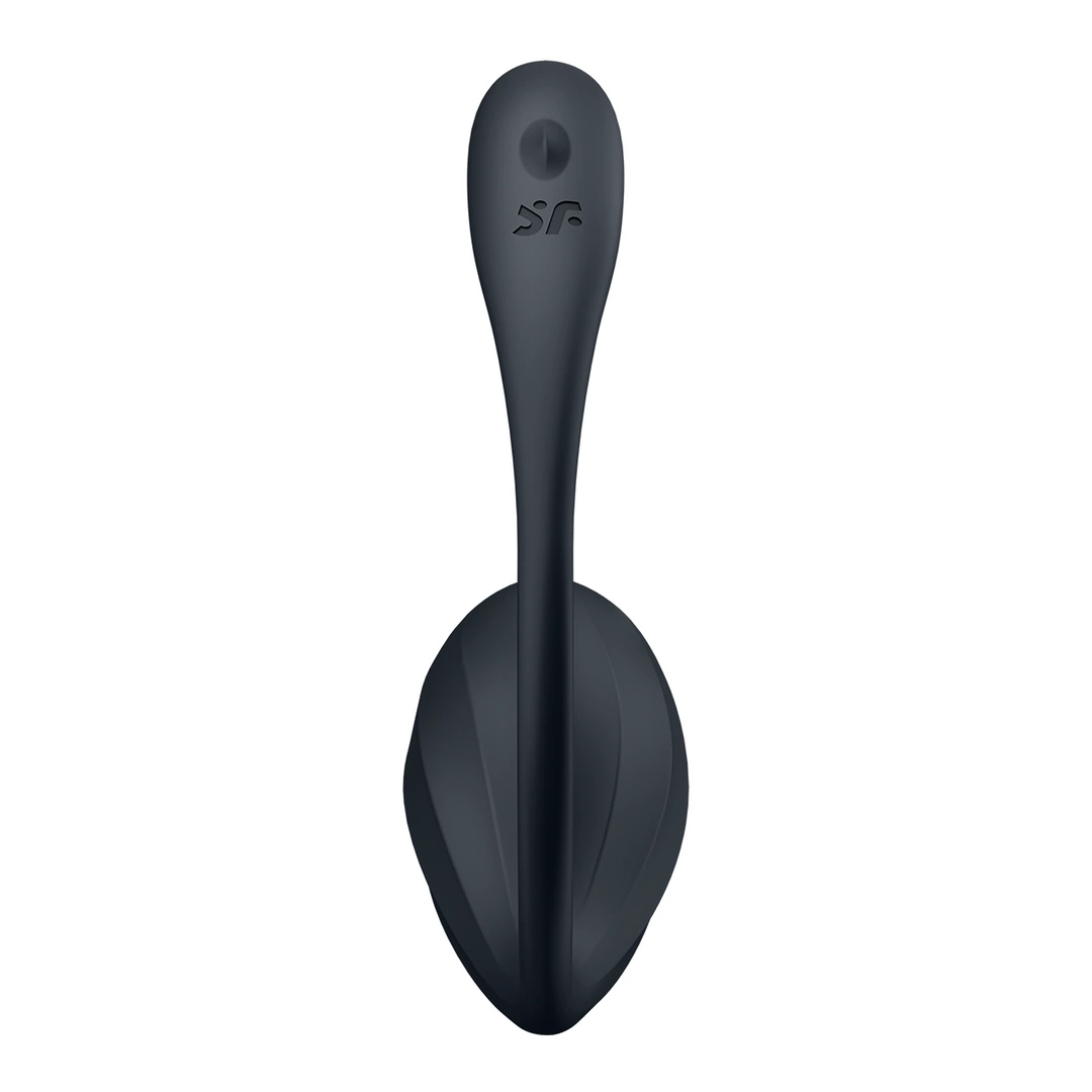 Виброяйцо Satisfyer Ribbed Petal (черный)