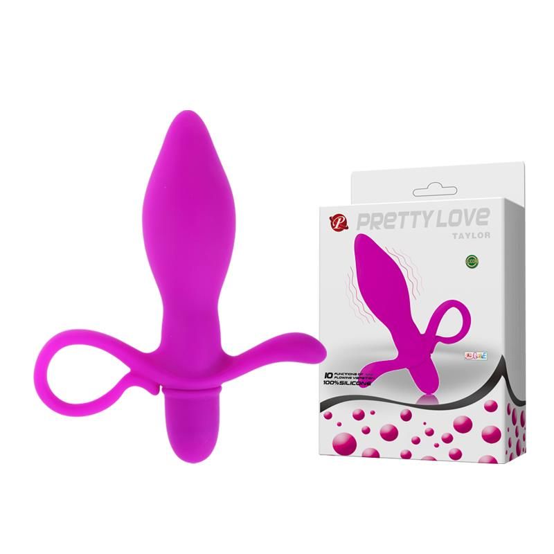 Korek analny z wibracją Pretty Love Taylor, 13,3 cm (fioletowy)