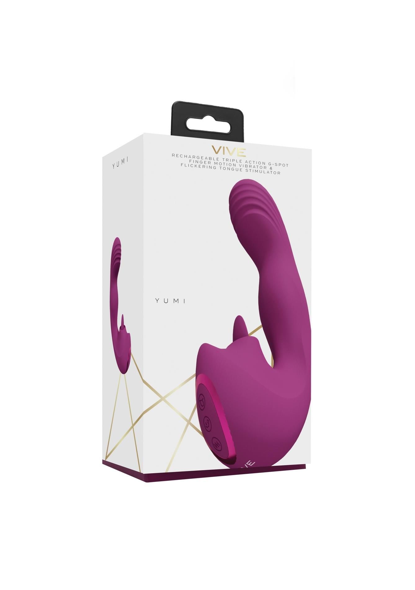 Вибратор Vive Yumi G-Spot, 13.7 см (розовый)