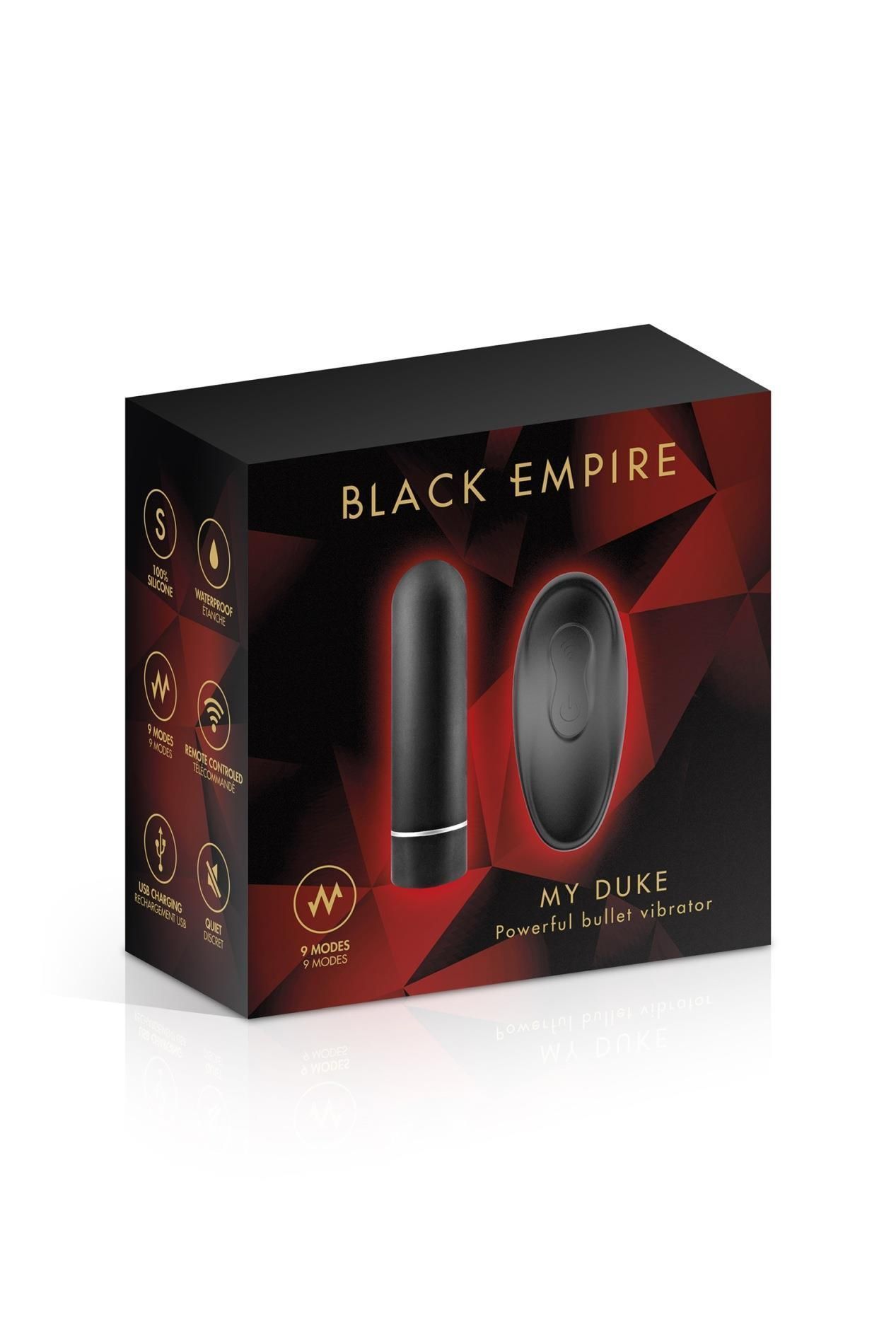 Мини-вибратор Black Empire My Duke, 6.9 см (черный)