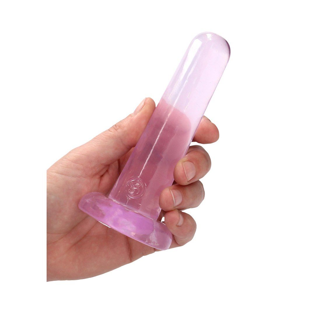 Фаллоимитатор Realrock Crystal Clear Dildo 5.3", 13.5 см (розовый)
