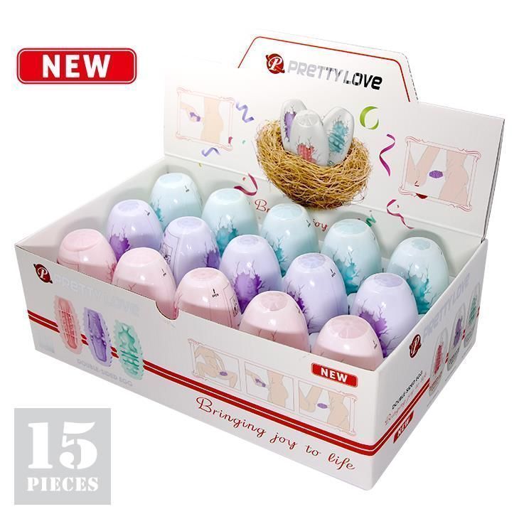 Набор мастурбаторов Pretty Love Double Sided Egg, 15 шт (мульти)