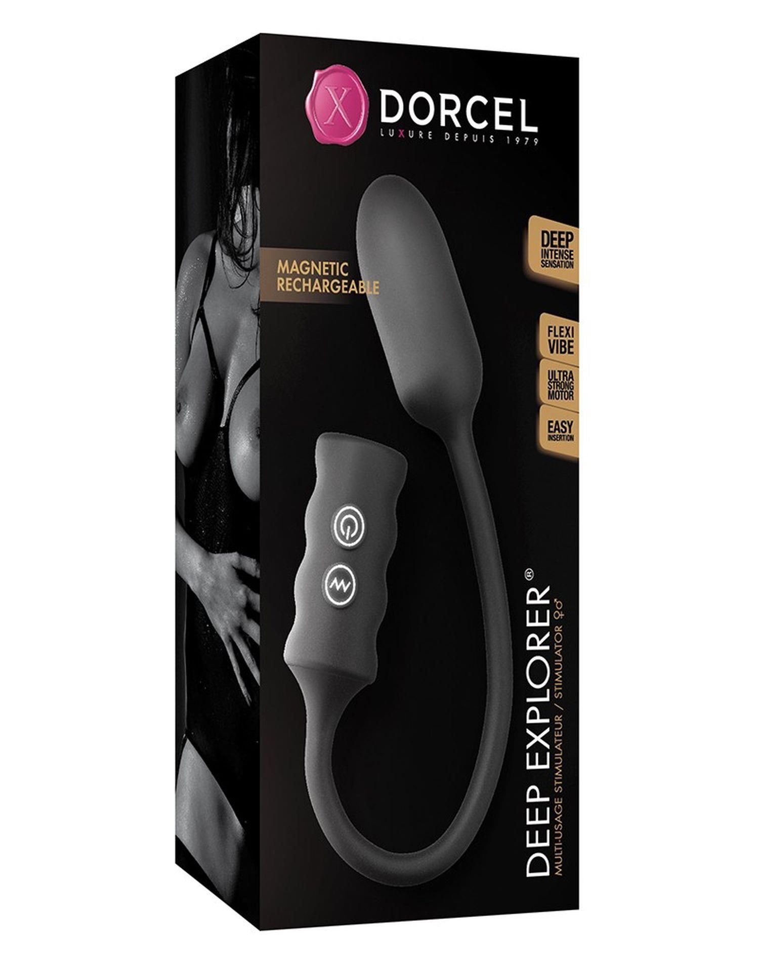 Виброяйцо Dorcel Deep Explorer, 35,5 см (черный)
