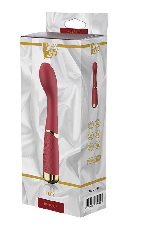 Вибратор для точки G Dream toys Romance, 19,5 см (бордовый)