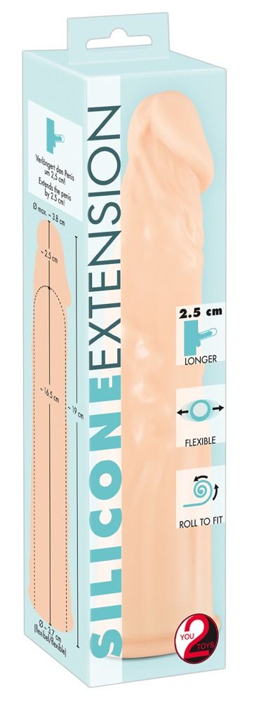 Насадка на пенис Orion Silicone Extension, 19 см (телесный)