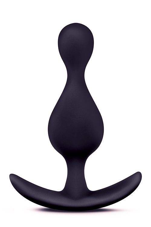 Korek analny Anal Adventures Platinum, 12 cm (czarny)