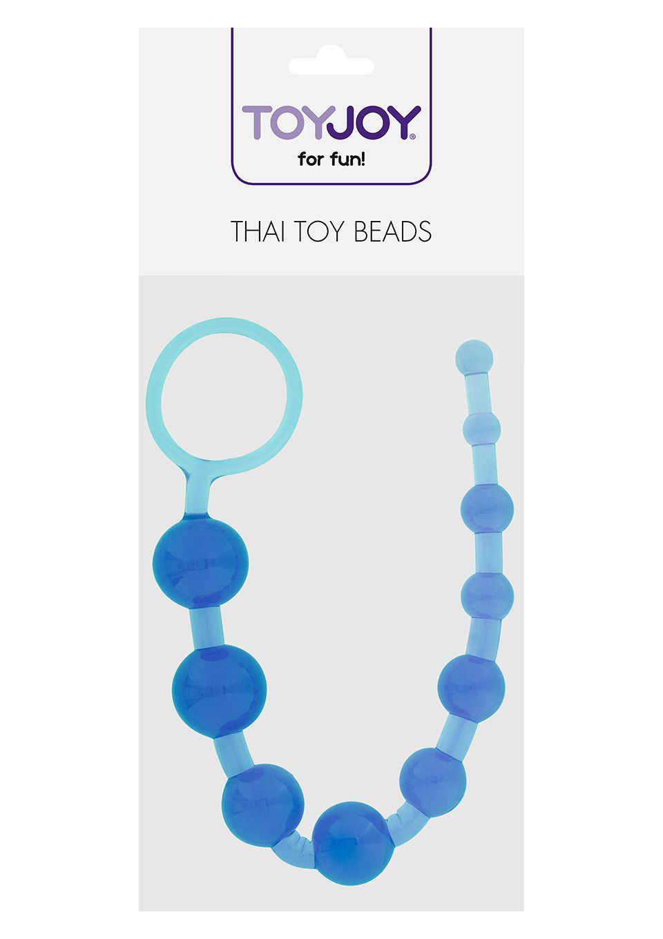 Анальная цепочка Toy Joy Thai Toy Beads, 25 см (голубой)