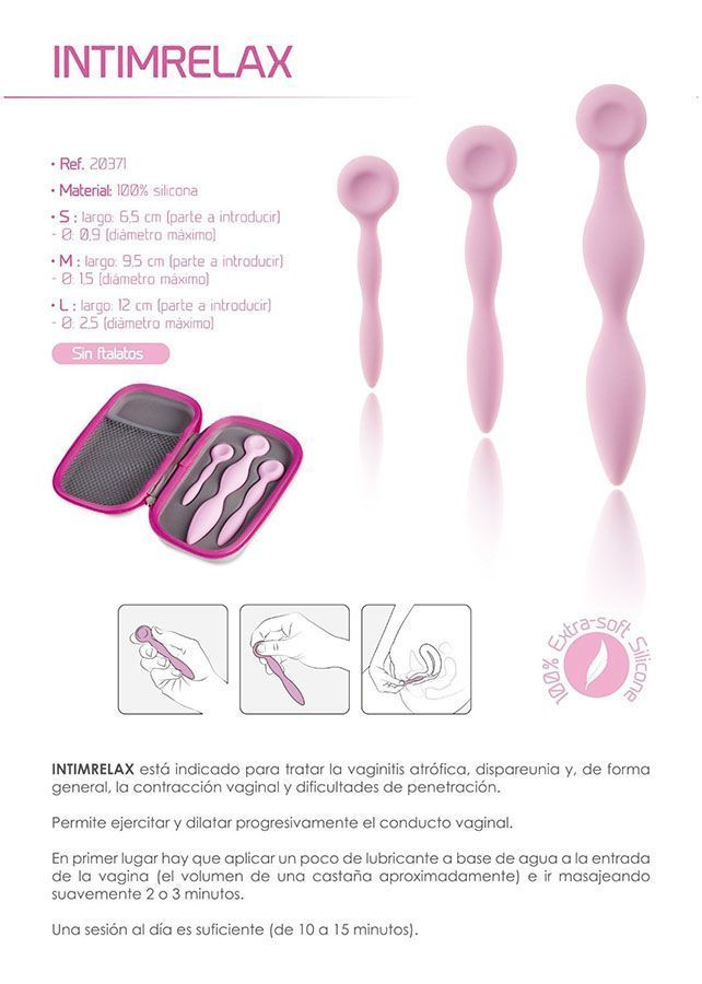 Набор вагинальных тренажеров Femintimate Intimrelax, 3 шт (розовый)