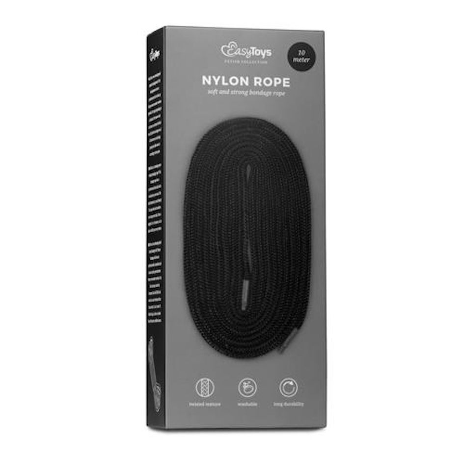 Веревка EasyToys Bondage Rope, 10 м (черный)