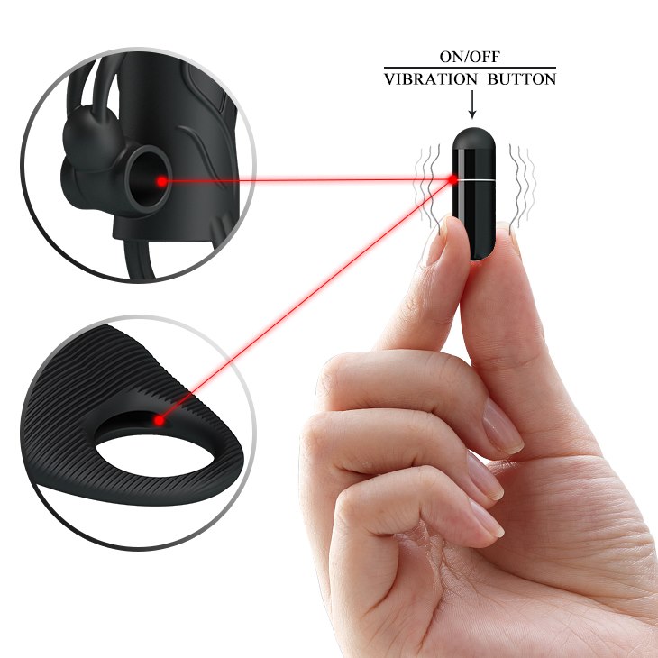 Zestaw zabawek erotycznych Pretty Love Master Hunter, 4 szt (czarny)