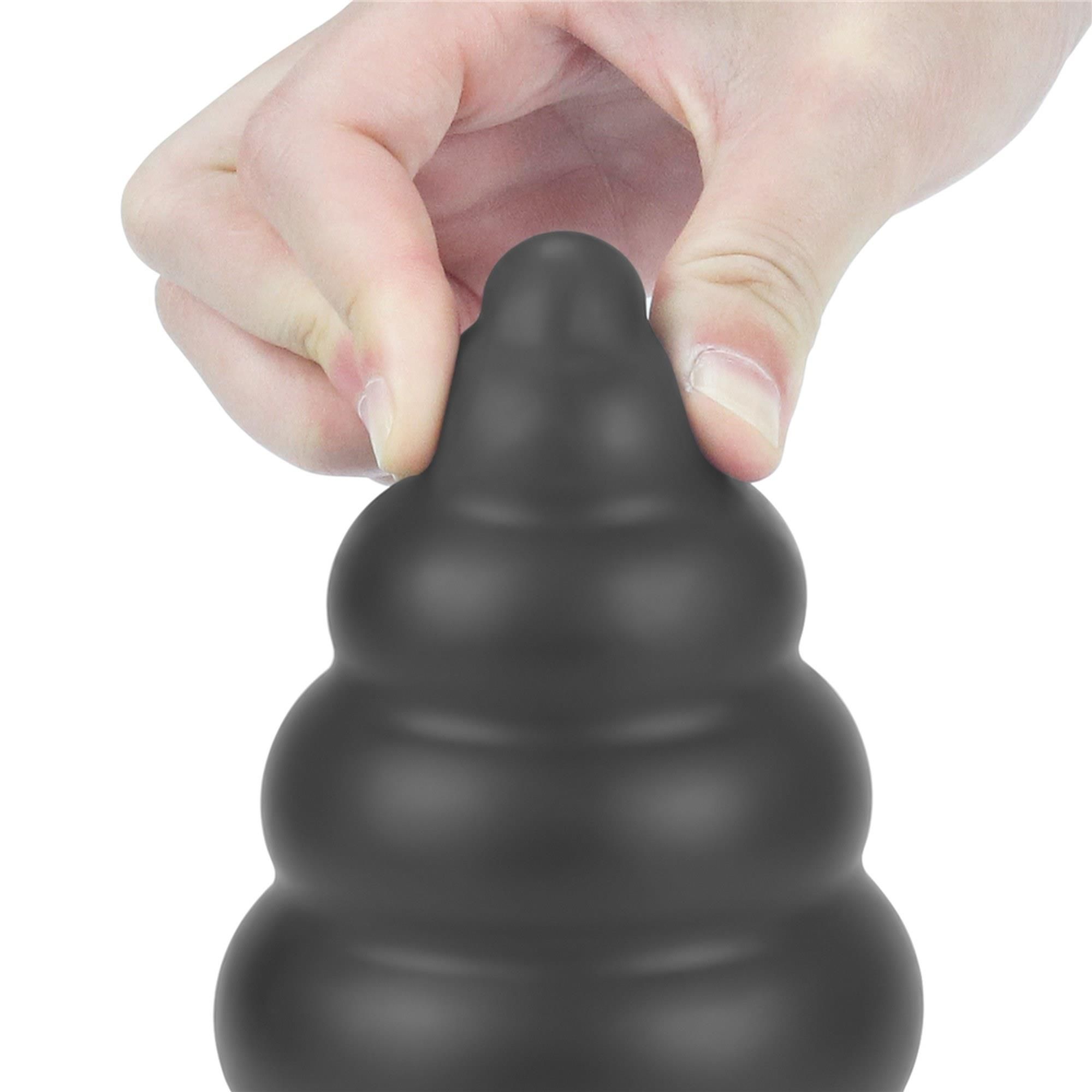Анальна пробка King Sized Vibrating Anal Cracker 7, 18 см (чорний)
