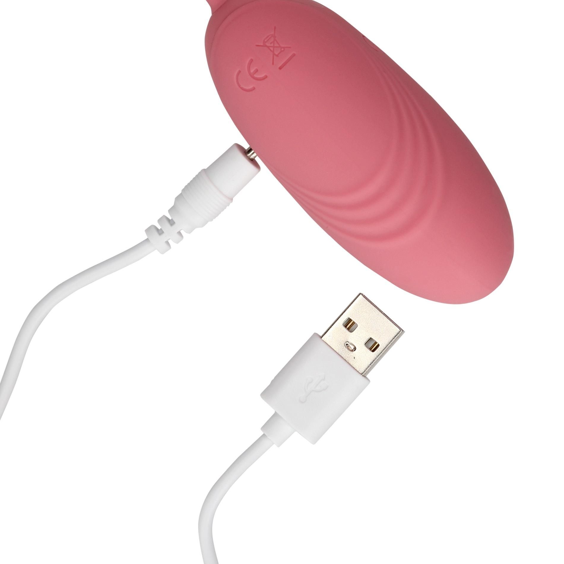 Виброяйцо Loveline Ultra Soft Pink Arabesque, 7.5 см (розовый)