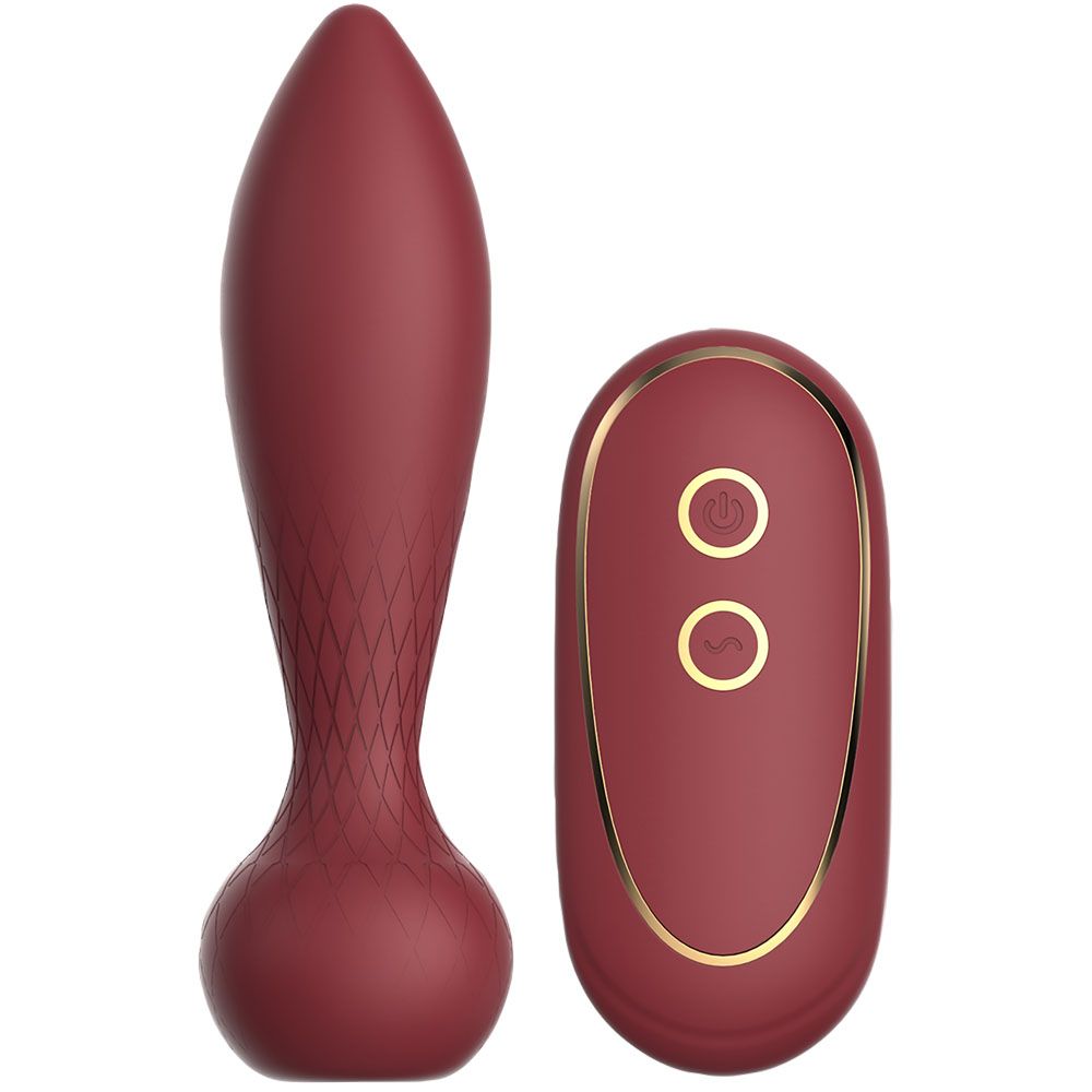 Korek analny Dream Toys Romance Romy, 13,8 cm (bordowy)