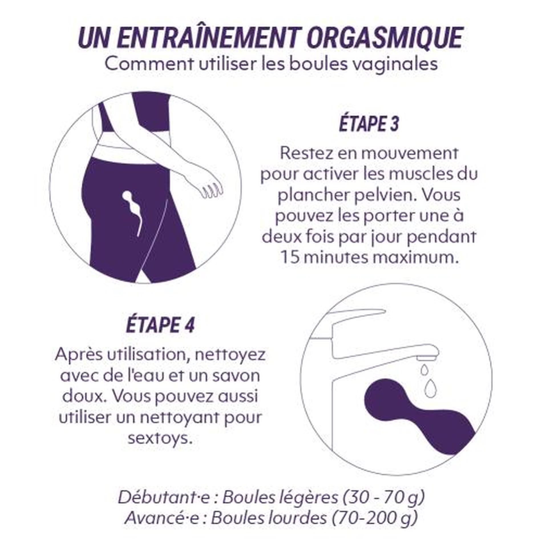 Zestaw kulek dopochwowych Svakom Nova Ball, 3 szt (różowy)